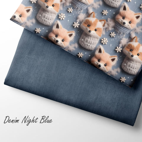 French Terry Denim Night Blue (Bio) VORBESTELLUNG