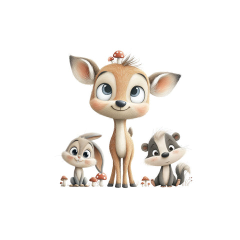 Bügelbild Cute Trio Medium