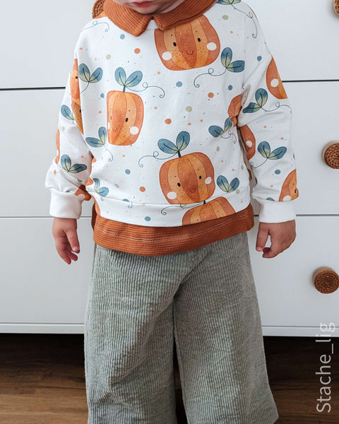 French Terry Cute Pumpkins 3734 (Bio) VORBESTELLUNG