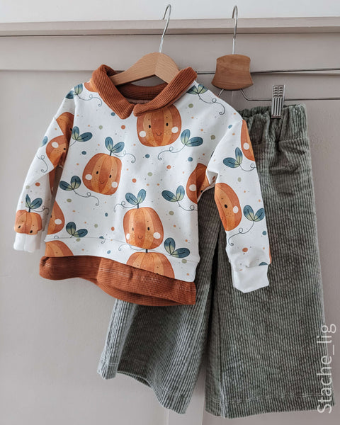French Terry Cute Pumpkins 3734 (Bio) VORBESTELLUNG