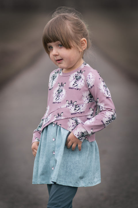 Jerseystoff Denim Helles Altgrün