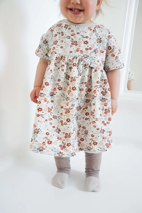 Schnittmuster Rüschenkleid Mariella Strickware 74-158