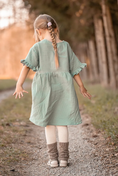 Gewerbelizenz zum Schnittmuster Rüschenkleid Mariella Webware