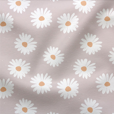 French Terry Daisy Flowers 2996 (Bio)