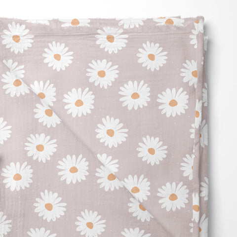 Musselin Double Gauze Daisy Flowers 2996 (Bio)