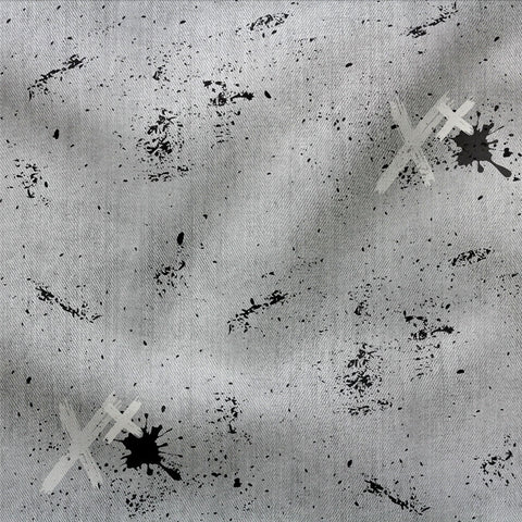 French Terry Denim Grau Splash 3413 (Bio) VORBESTELLUNG