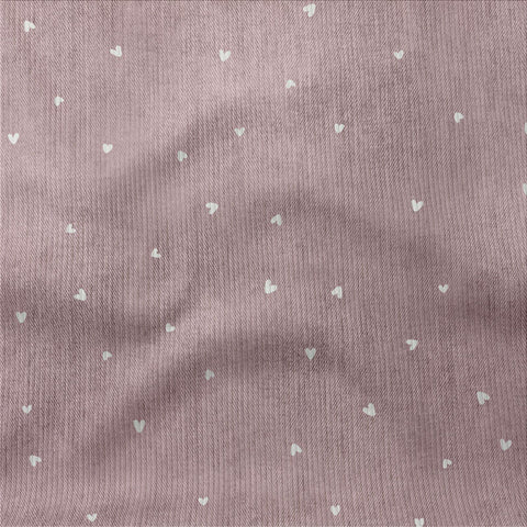 Rippjersey Denim Hellmauve Herzchen (Bio)
