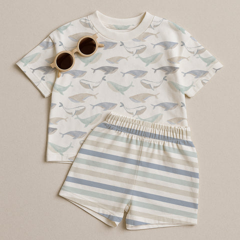 Jersey Stoff Whale Love 2848 (Bio) VORBESTELLUNG