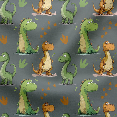 French Terry Dinospuren 3320 (Bio) VORBESTELLUNG