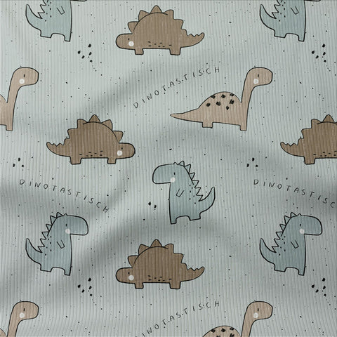 Rippjersey Dinotastisch (Bio) Rest 50 cm
