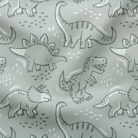 French Terry Dinotopia Mint 3423 (Bio)