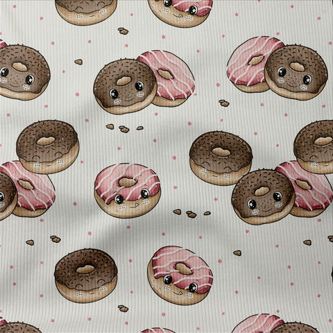 Rippjersey Donutliebe Rosa 3282 (Bio)