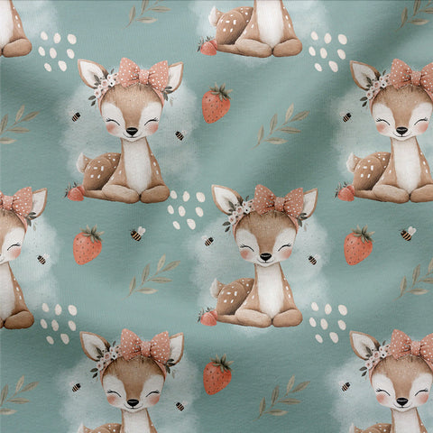 French Terry Dotty Deer 3336 (Bio) VORBESTELLUNG