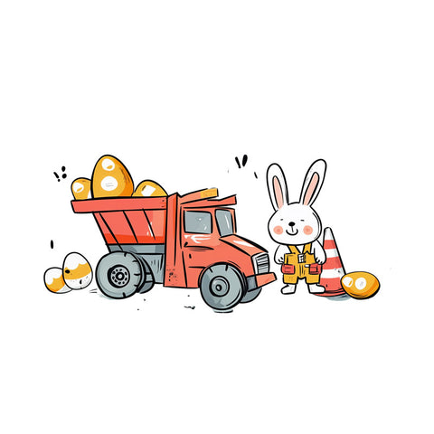 Bügelbild Easter Work Medium