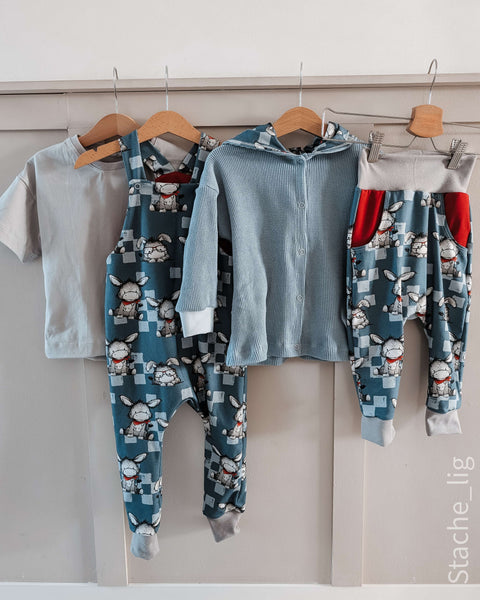 Jerseystoff Eddie Esel Blau 3592 (Bio)