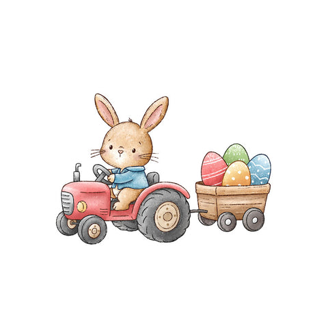 Bügelbild Eierlieferung Medium