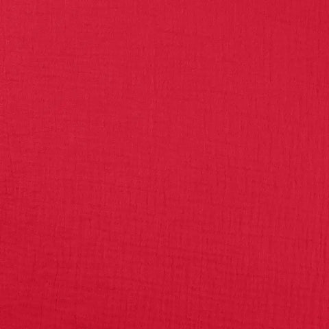 Musselin Double Gauze Erdbeerrot 015