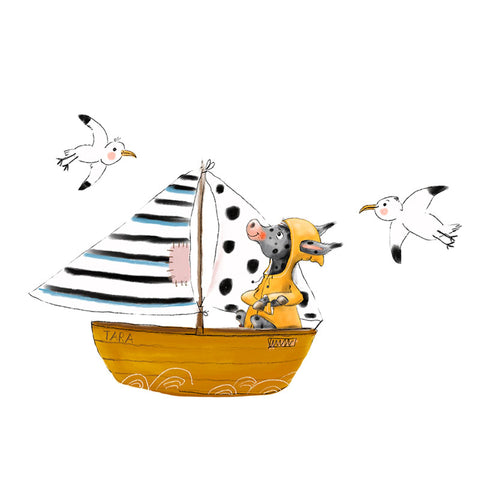 Bügelbild Ernie´s Segelschiff Medium