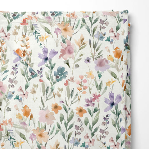 Musselin Double Gauze Fine Flowers 3271 (Bio)