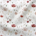 French Terry Fionas Flowers White (Bio)