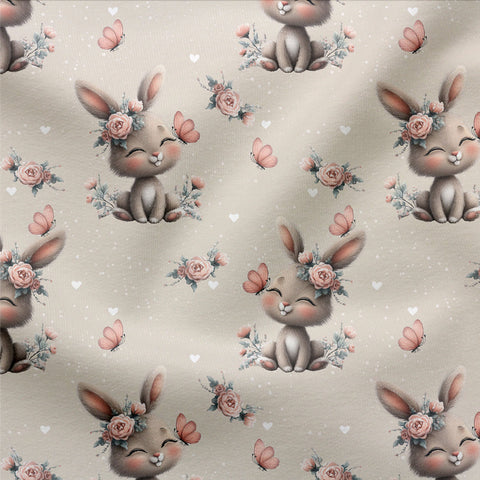 French Terry Flora Hops Neutral 3521 (Bio)