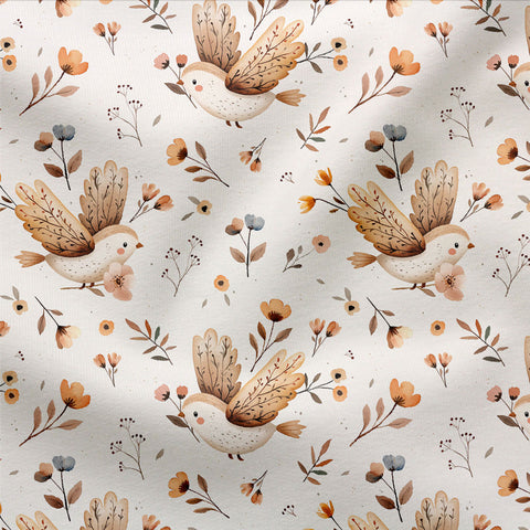 French Terry Floral Bird (Bio)  VORBESTELLUNG