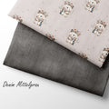 French Terry Denim Mittelgrau