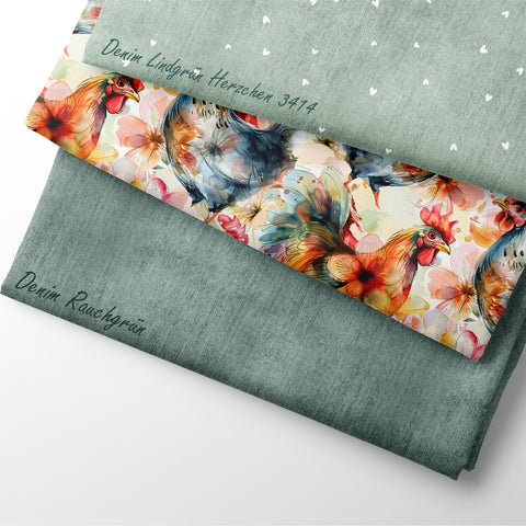 French Terry Flower Chicks 3351 (Bio) VORBESTELLUNG