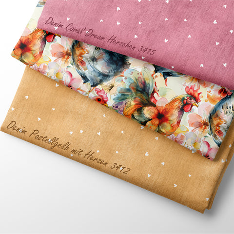 French Terry Flower Chicks 3351 (Bio) VORBESTELLUNG