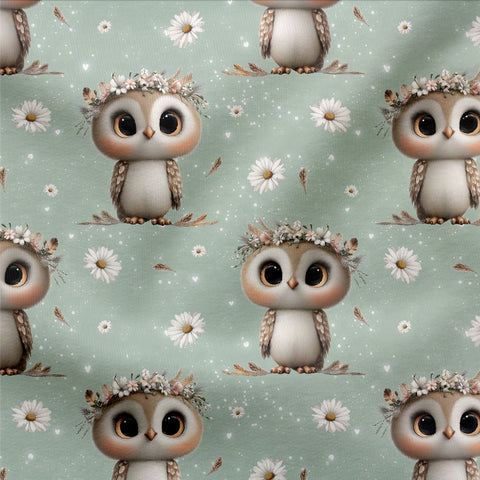 Jerseystoff Flower Owl 3452 (Bio)