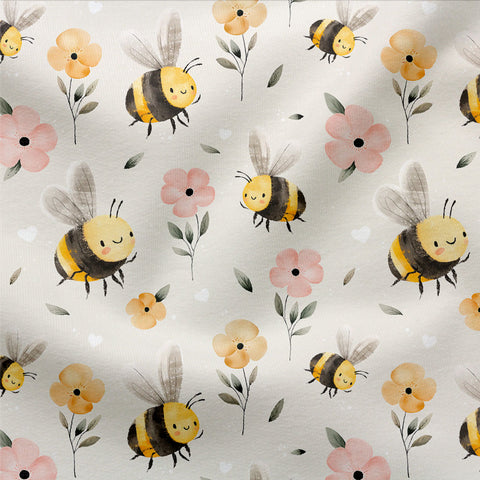 Jerseystoff Flower Bee 2858 (Bio)