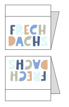 Weblabels Frechdachs Bunt 4er Set