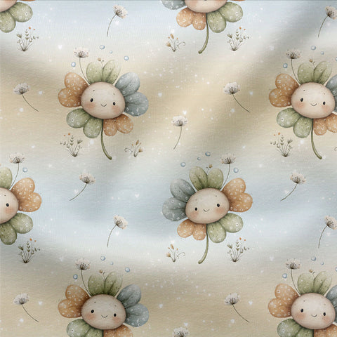 French Terry Freundliches Kleeblatt 3345 (Bio) VORBESTELLUNG