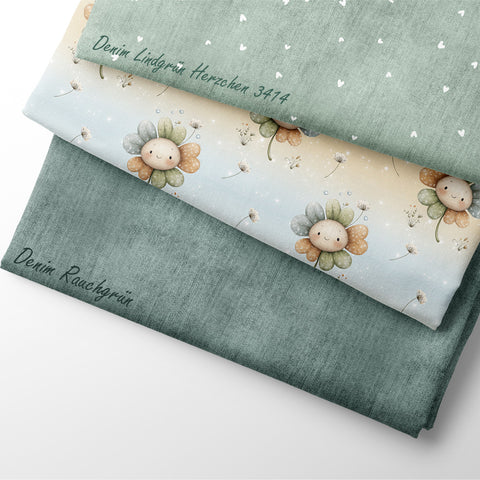 French Terry Freundliches Kleeblatt 3345 (Bio) VORBESTELLUNG