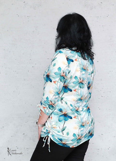 French Terry Ocean Flowers 3380 (Bio) VORBESTELLUNG