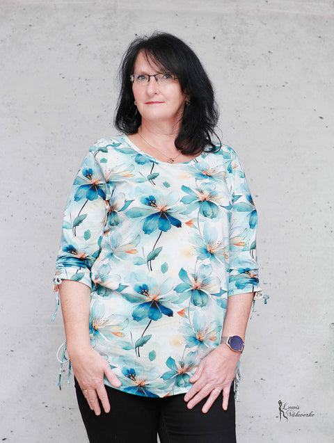 French Terry Ocean Flowers 3380 (Bio) VORBESTELLUNG