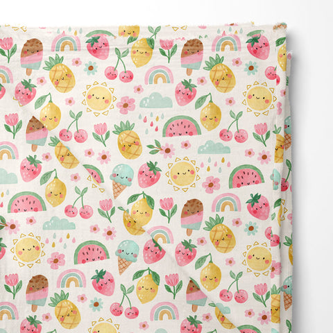 Musselin Double Gauze Fruit Fiesta 3597 (Bio)