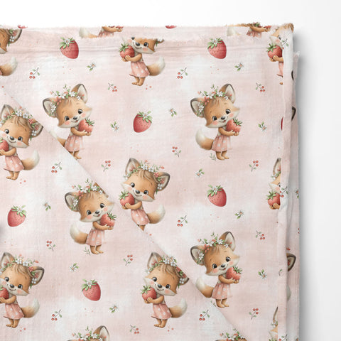 Musselin Double Gauze Fruity Fox 3528 (Bio)