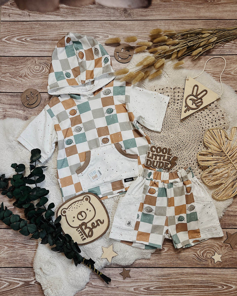 French Terry Checks and Smileys 2853 (Bio)