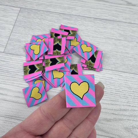 Weblabels Funky Heart 4er Set