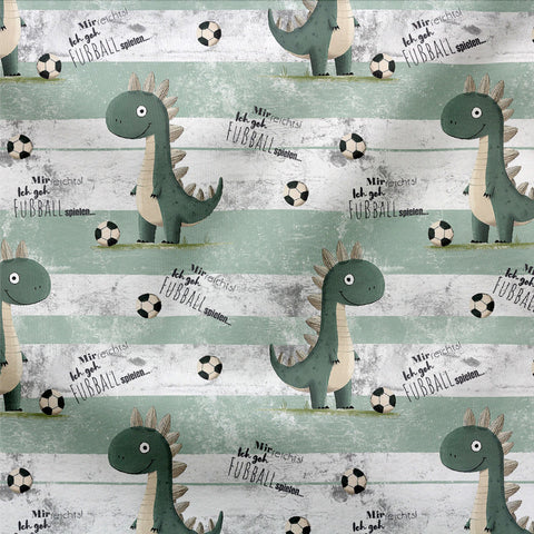 Jerseystoff Fußball Dino 2780 (Bio)