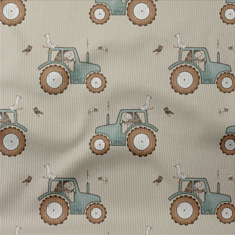 Rippjersey Gans unterwegs (Traktor)