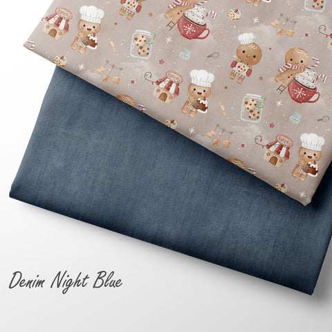 French Terry Denim Night Blue (Bio) VORBESTELLUNG