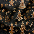 French Terry Gold Christmas