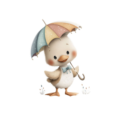 Bügelbild Gute Laune Küken Medium