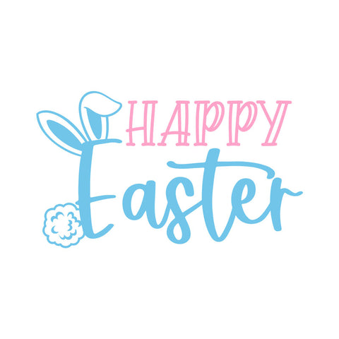 Bügelbild Happy Easter (Schriftzug) Maxi