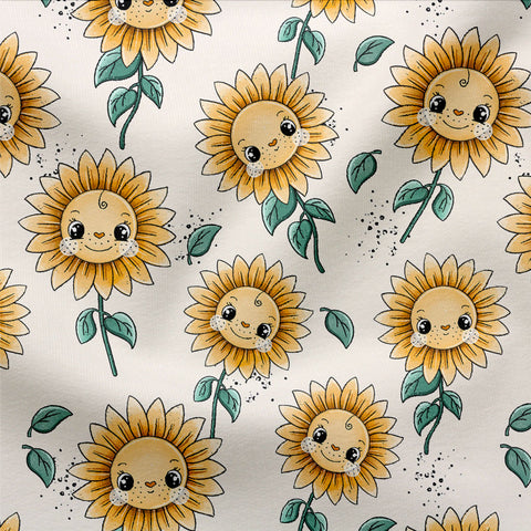 Jersey Happy Sunflowers 3359 (Bio) VORBESTELLUNG