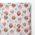 Musselin Double Gauze Happy Strawberries 2701 (Bio)