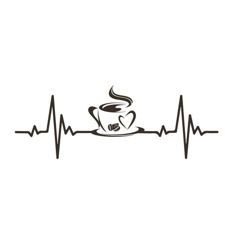 Bügelbild Heartbeat Coffee MAXI PLUS
