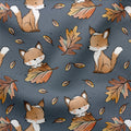 French Terry Herbstzeit Fuchs Blau 3715 (Bio) VORBESTELLUNG
